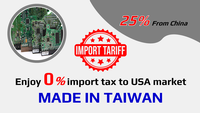 Enjoy zero import tax to USA market MADE IN TAIWAN